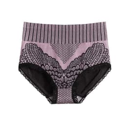 image-Seamless High-Waist Thong - Nylon Graphene Cotton Crotch