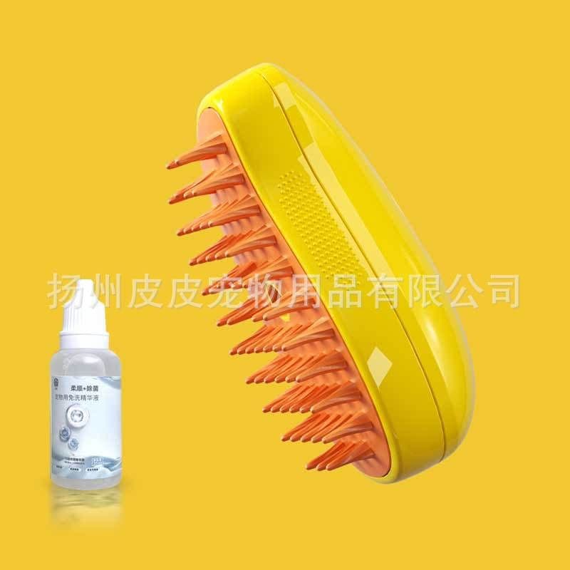 image-Pet Spray Massage Comb for Dogs - Green