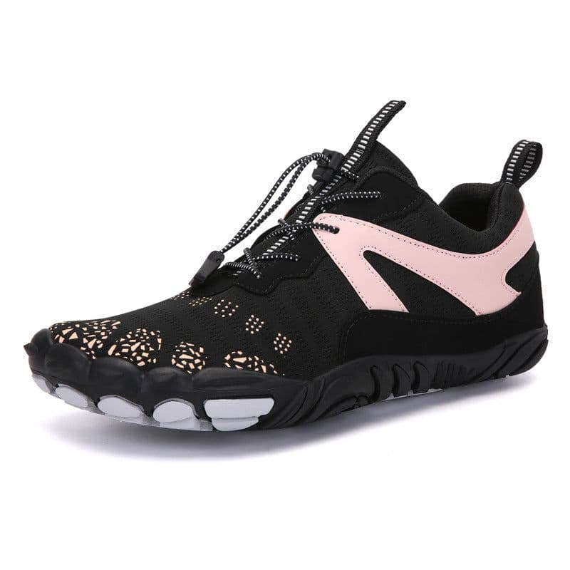 image-Outdoor Hiking Shoes Men Women Trail Running Pink Black