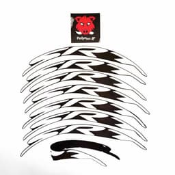 image-Car Tire Letter Stickers - White PVC Adhesive Washable