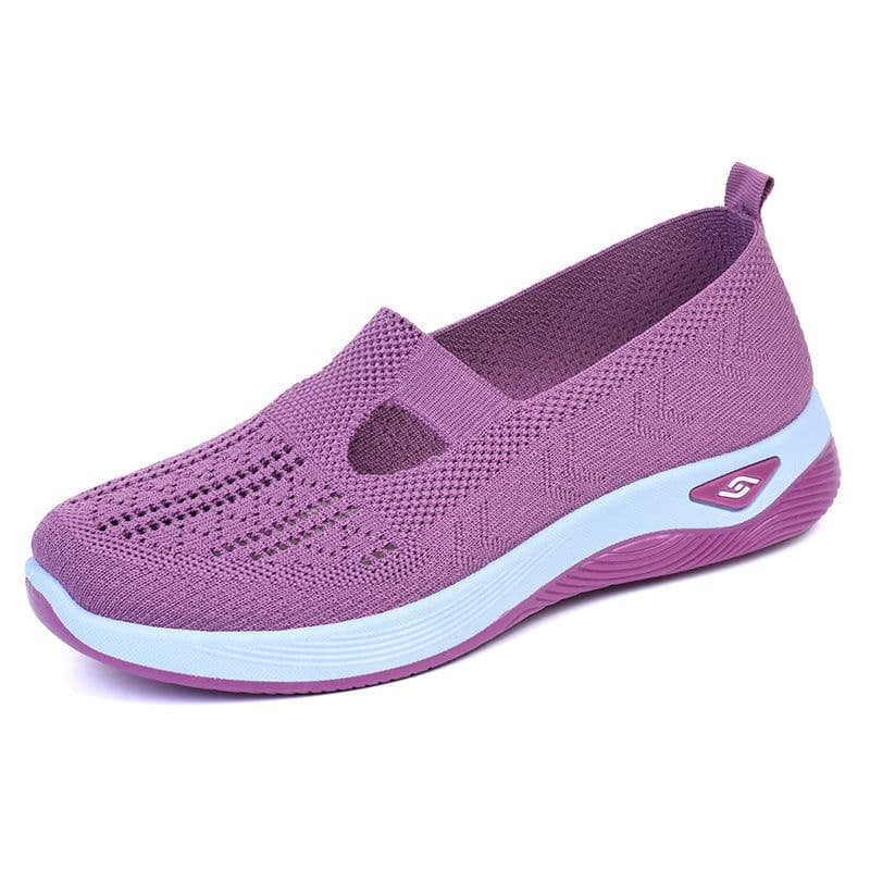 image-Women's Mesh Walking Shoes - Taro Flat Sole
