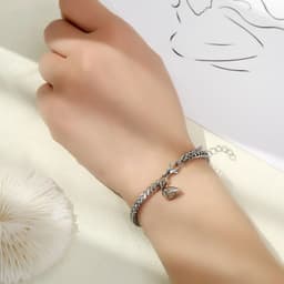 image-The new stainless steel chain love magnet attracts lovers bracelet a pair of men and women jewelry wholesale and foreign trade exclusively