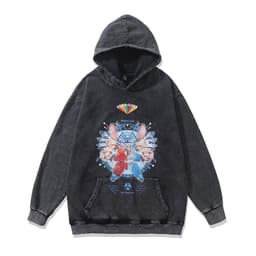 image-Cotton Fleece Hoodie - Kangaroo Pocket Loose Fit XXL