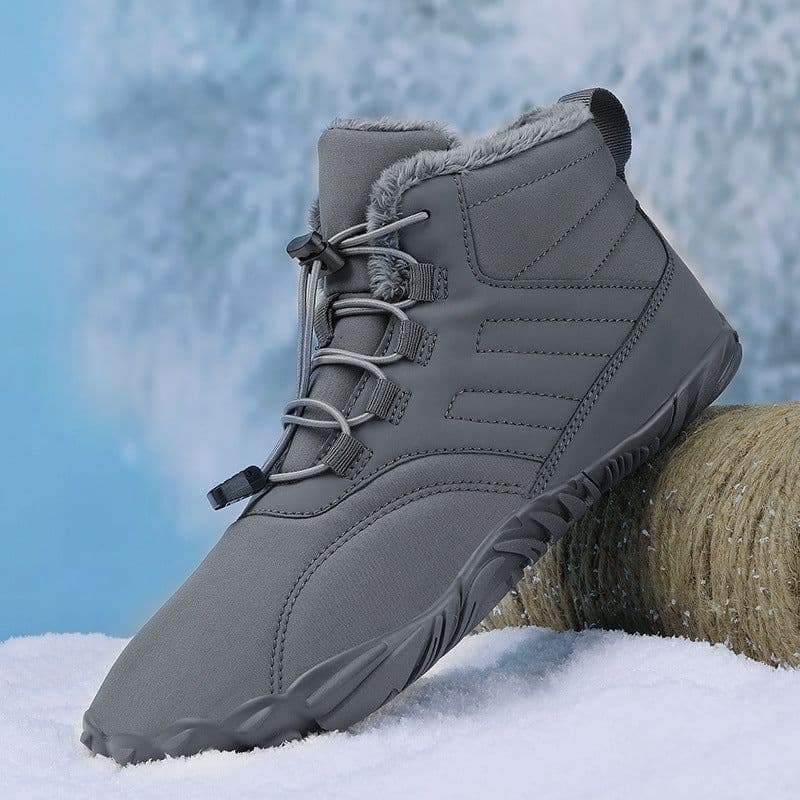 image-Five-finger outdoor sports cotton shoes for men and women plus velvet warm boots wear-resistant anti-ski boots winter thickened couple shoes