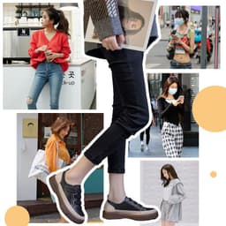 image-Retro Cowhide Women's Low-top Flats - Black 35-43