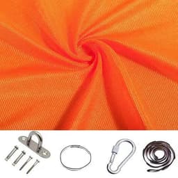 image-Kids Elastic Hammock - Indoor/Outdoor Swing - Sensory Yoga Hammock - Orange 280*150