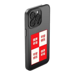 image-DIY Ink Screen Phone Case for iPhone 14/15Pro - Black, Shockproof, NFC