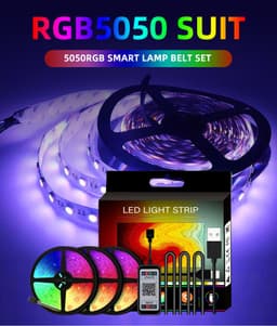 image-LED background TV light belt 5050USB light belt Color light 5V light belt Bluetooth music phone APP set