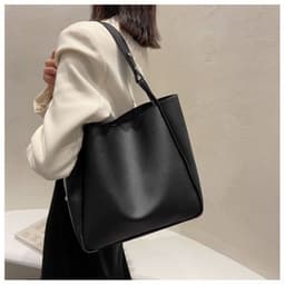 image-Korean Tote Bag - Large Capacity Retro Women's Shoulder Bag