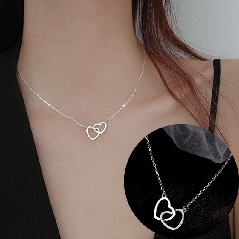 image-Titanium Steel Diamond Necklace - Women's Clavicle Chain