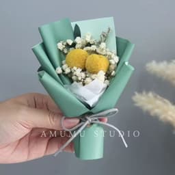 image-Mini Dried Roses Bouquet - Valentine's DIY Decorations 5"