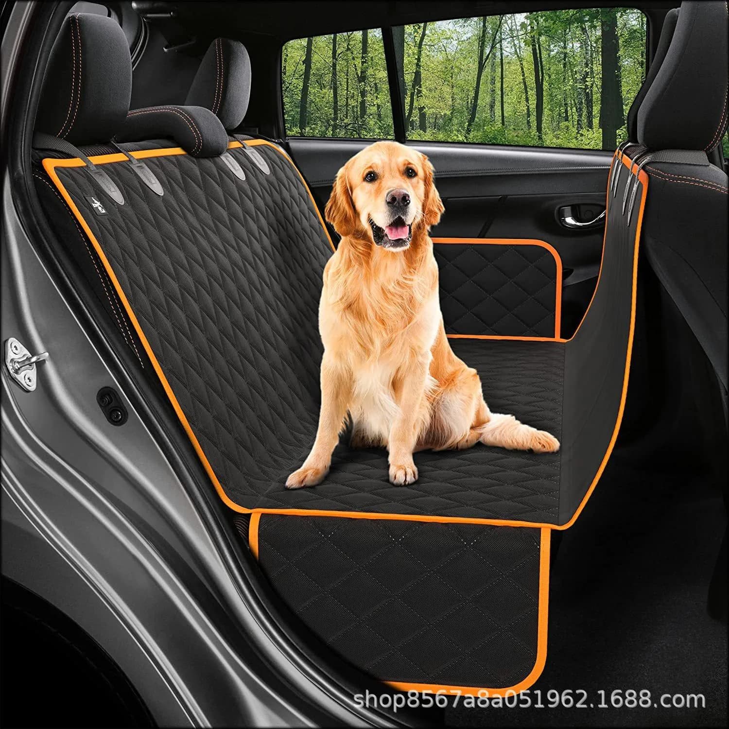 image-car dog mat car pet mat rear new pet car mat back seat cushion thick waterproof
