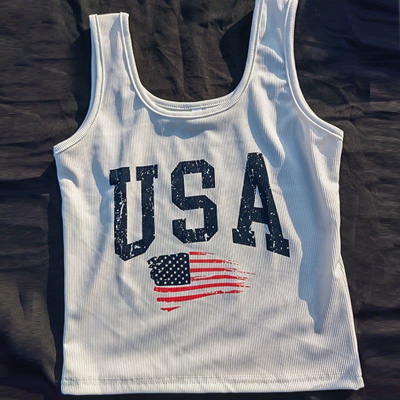 image-European American Y2K Blue Crop Top - Slim Fit
