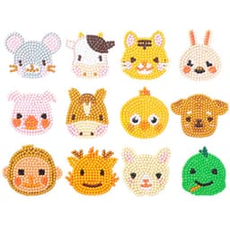 image-Douyin Rabbit Year Puzzle Sticker - DIY Crystal Diamond Fridge Decal - Cartoon Style