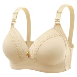 image-Women's Gathered Lift Bra - Milk Ash 36/80 3/4 Cup