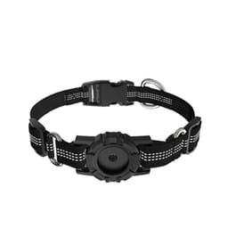 image-Nylon Pet Collar for Apple AirTag - Silver