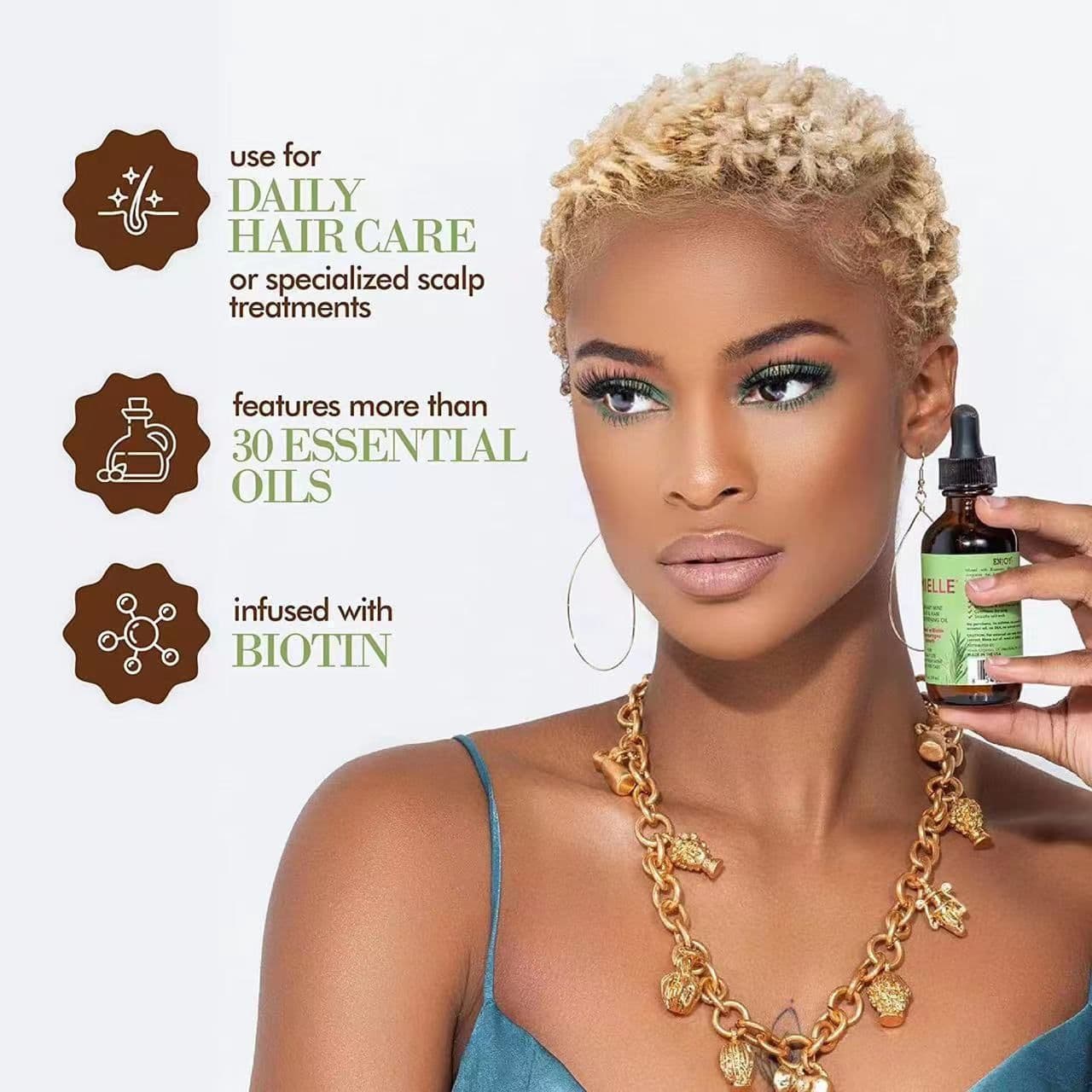 image-Mielle Rosemary Mint Strengthening Hair Oil 59ml
