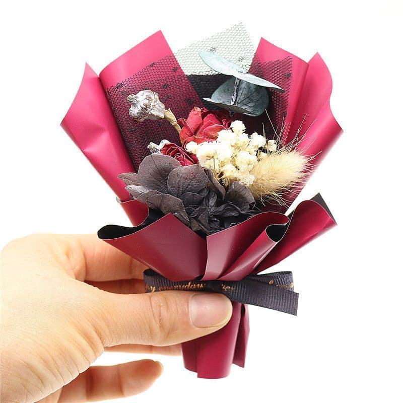 image-Aromatherapy Clip Bouquet - Beige Hydrangea Car Fragrance Decor