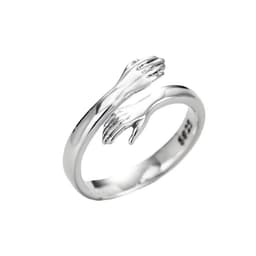 image-Yunjin Couple Rings Adjustable Gold Alloy
