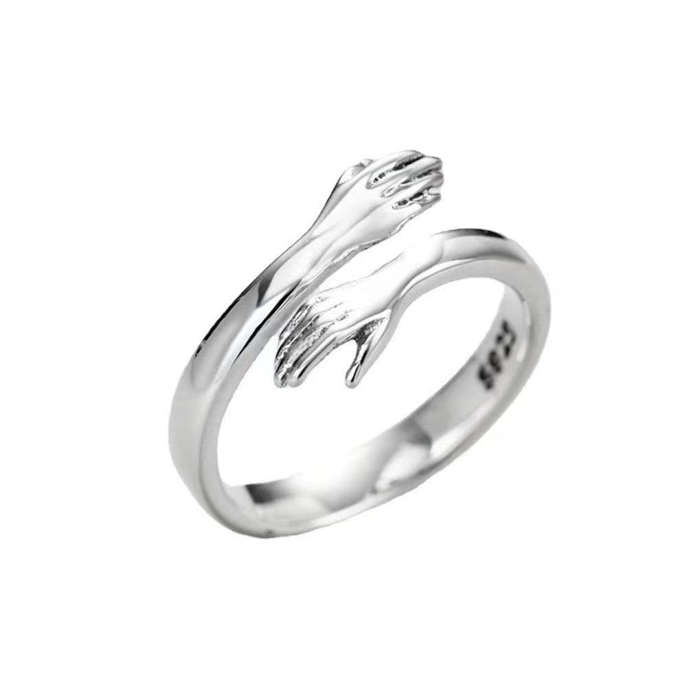 image-Yunjin Couple Rings Adjustable Gold Alloy
