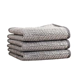 image-Metal wire dish cloth steel wire rag oil-free silver wire rag