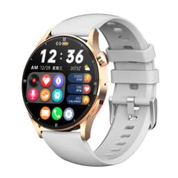 image-QS39 Smart Watch - Bamboo Steel Gold 1.32"