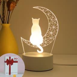 image-Christmas 3D Night Light Table Lamp, Kids' Gift, Modern, USB, 135x210mm