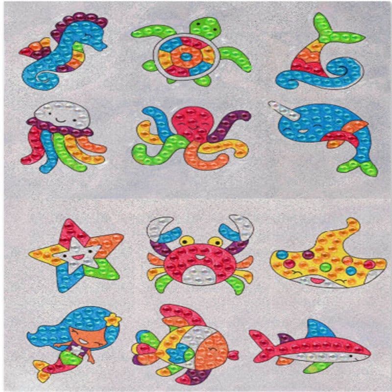image-Douyin Rabbit Year Puzzle Sticker - DIY Crystal Diamond Fridge Decal - Cartoon Style
