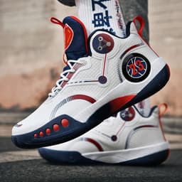 image-Zodi Basketball Shoes - High Top, Shock-Absorption, Breathable