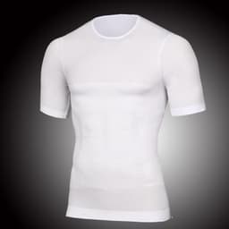 image-Men's Body Shaper Sleeveless Black Nylon