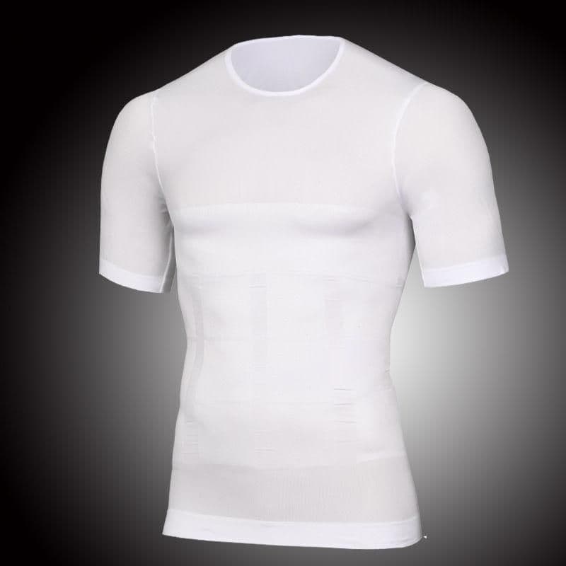 image-Men's Body Shaper Sleeveless Black Nylon