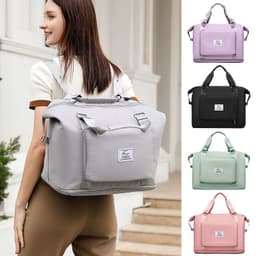 image-Women's Travel Backpack 36-55L Fuchsia Oxford