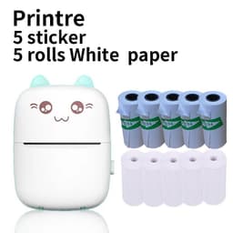 image-Cross-border Small Portable Wireless Thermal Photo Printer Pocket Learning Mini Wrong Title Label Printer