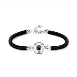 image-Couple Bracelets 100 Languages I Love You - Black Red