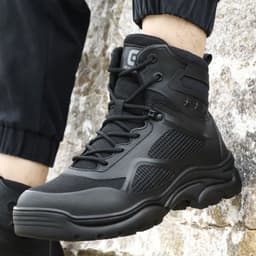image-Safety Work Shoes Men High-Top Steel Toe Anti-Smash