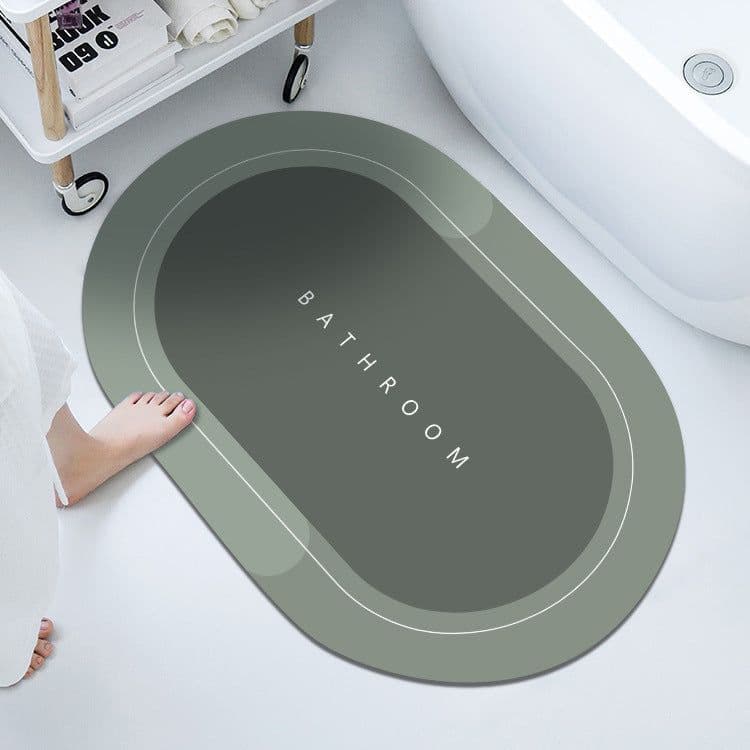 image-Cross-border exclusively for diatom mud soft mats, strong water and moisture absorption mats, toilets, bathrooms, anti-slip mats, quick-drying mats