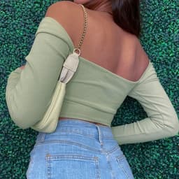 image-Women's Camisole Tank Top - Army Green Polo Slim