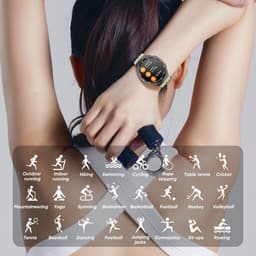 image-SENBONO MAX1 Smartwatch - Green Heart Rate Monitor