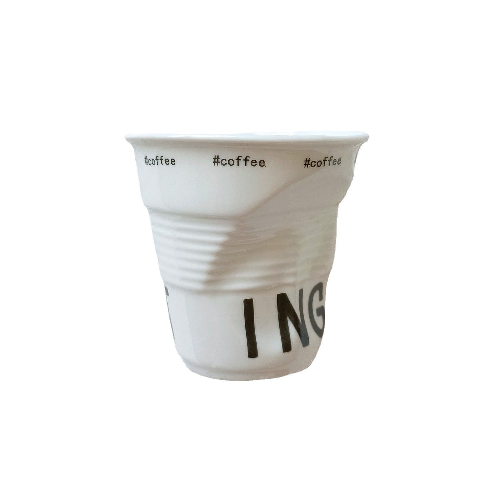 image-Irregular French Ceramic Mug - Creative Girl Design