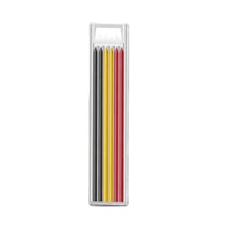 image-Professional 2.8MM Metal Woodworking Pencil - Quick-Drying 6-Color Refills