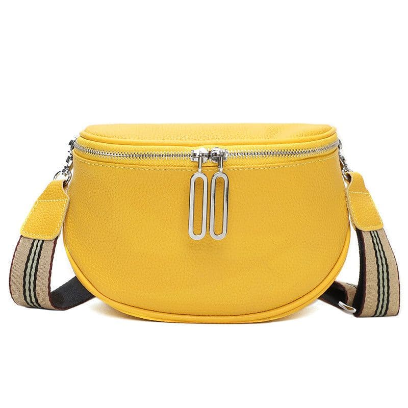 image-Fashion Saddle Bag Women - Light Brown Leather