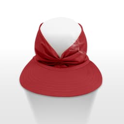image-Women's Sun Visor Hat - Royal Blue Wide Brim UV Protection