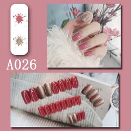 image-Wearable manicure pieces, removable fake nail patches, Internet celebrity manicure tools, nail art finished products, cute Internet celebrity new style