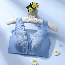 image-Enjiaoer Ultra-Thin Bra - White, Large, Breathable, Adjustable