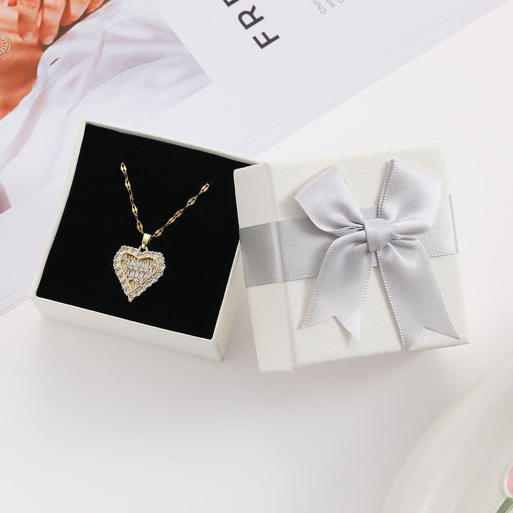 image-Titanium Steel Diamond Necklace - Women's Clavicle Chain