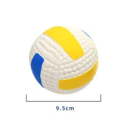 image-EETOYS Latex Rugby Tennis Dog Toy - Melon Large Sound Ball Pet