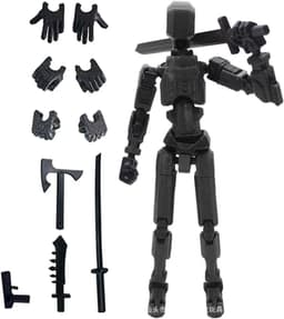 image-3rd Gen Lucky Articulated Toy Soldier, 13 Movable Parts, DIY 3D Printing, Ages 3-6