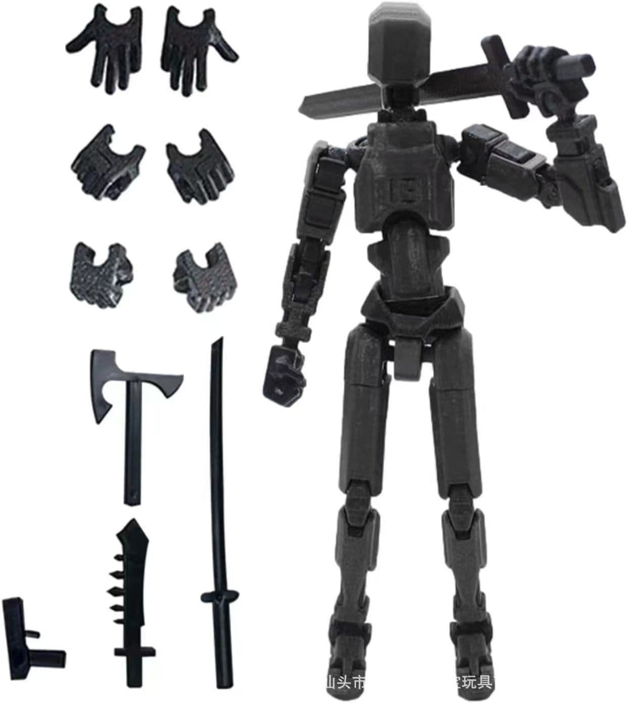 image-3rd Gen Lucky Articulated Toy Soldier, 13 Movable Parts, DIY 3D Printing, Ages 3-6