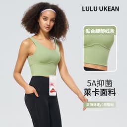 image-LULU UKEAN Sports Bra XL Gray Blue 3/4 Cup
