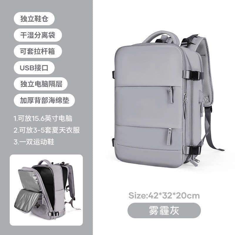 image-Shoulder outdoor travel bag female backpack female backpack boarding business trip travel bag brigade Li school bag computer bag